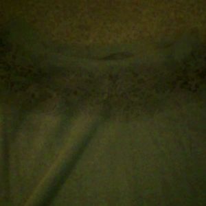 Lace trim sweatshirt